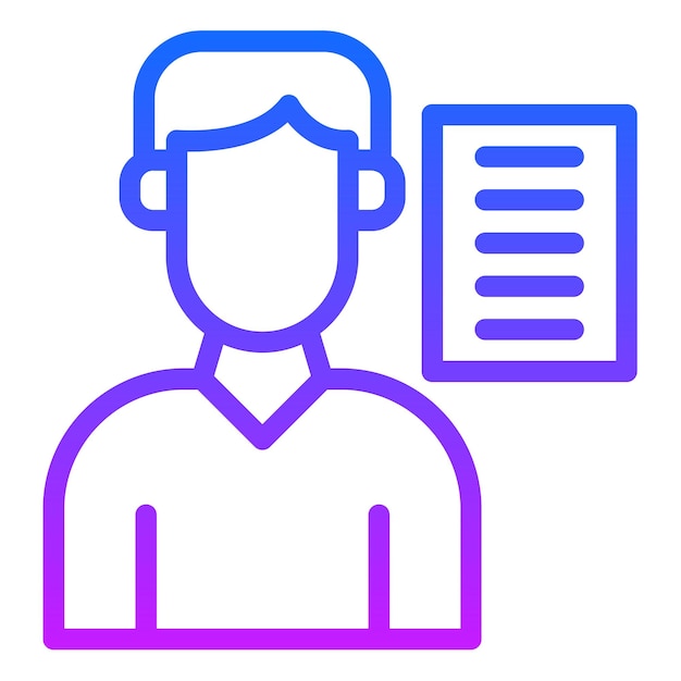 Ilustración vectorial del instructor