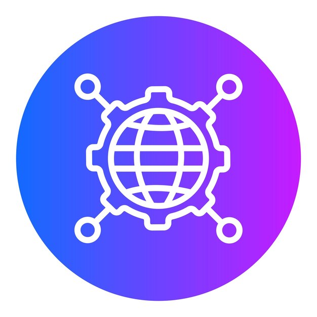 Ilustración vectorial de integración de la red