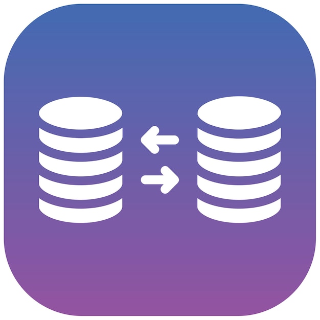 Ilustración vectorial de intercambio de datos