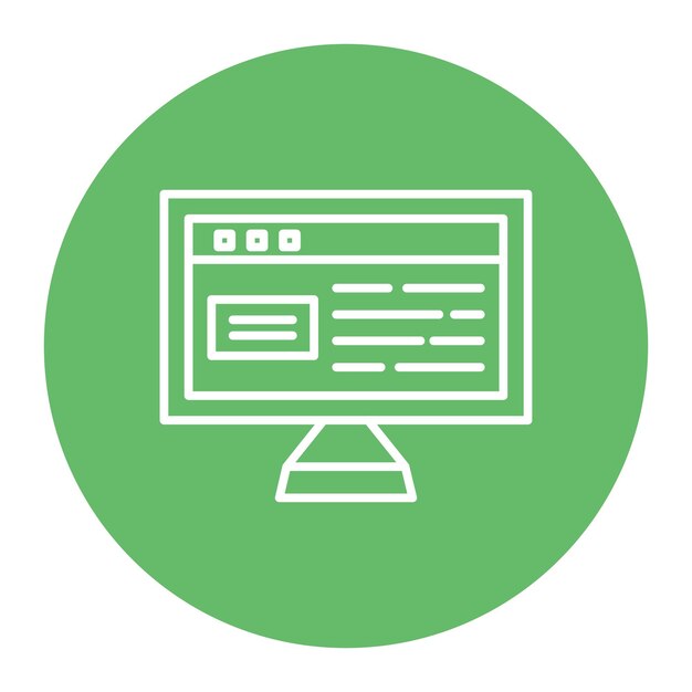 Ilustración vectorial de la interfaz web