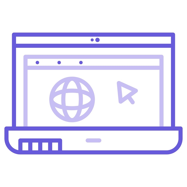 Ilustración vectorial en Internet
