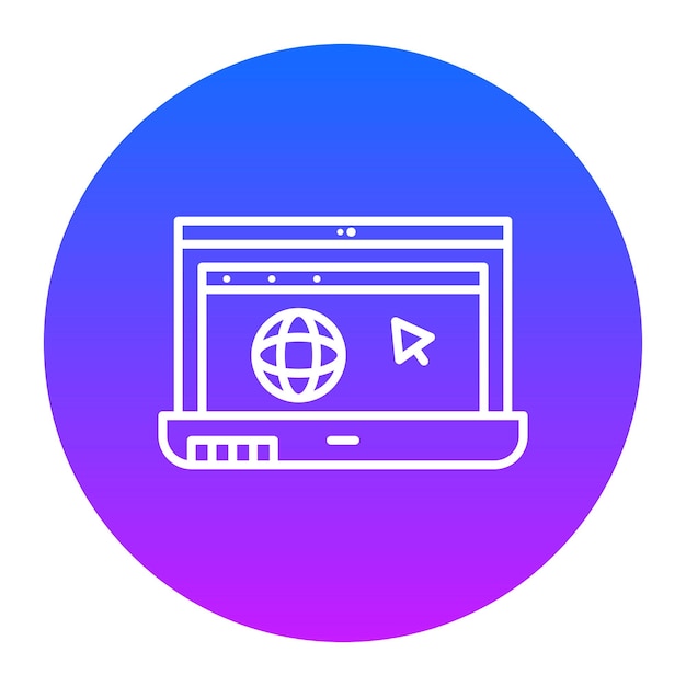 Ilustración vectorial en Internet