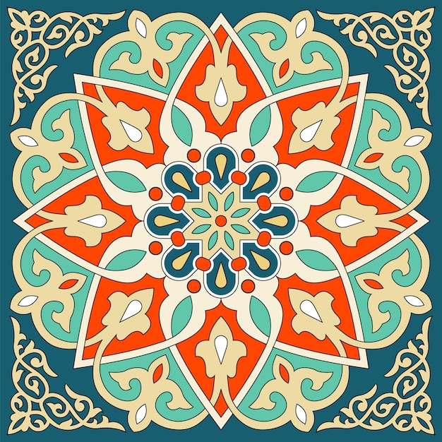 Ilustración vectorial islámica de la tela de diseños de Ramadán
