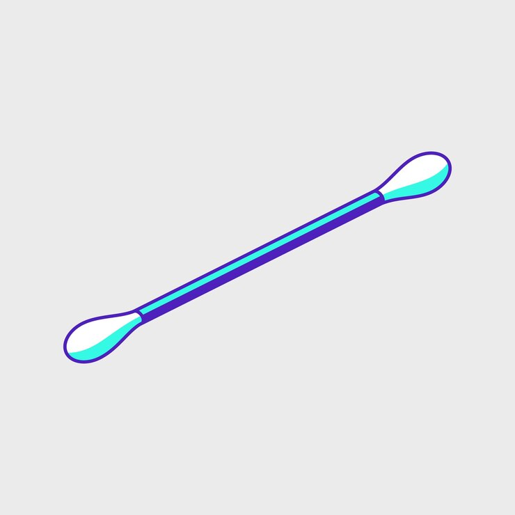 Vector ilustración vectorial isométrica de bastoncillos de algodón