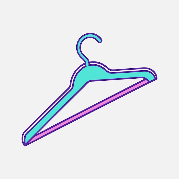 Ilustración vectorial isométrica del colgador 2