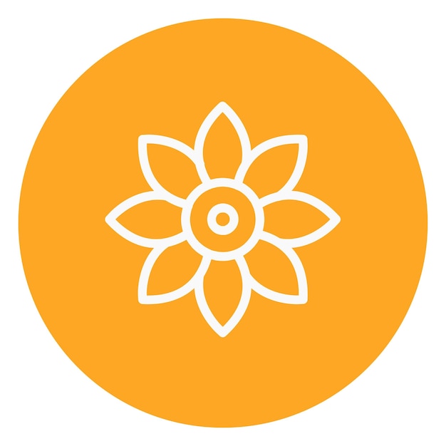 Ilustración vectorial italiana del girasol