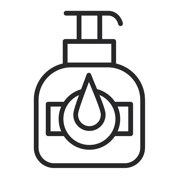Ilustración vectorial de jabón líquido