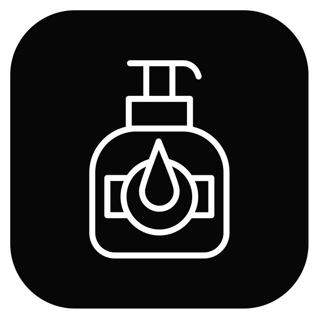 Ilustración vectorial de jabón líquido