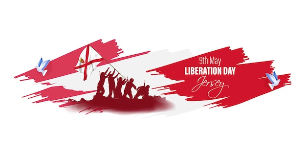 Ilustración vectorial para Jersey feliz día de la liberación
