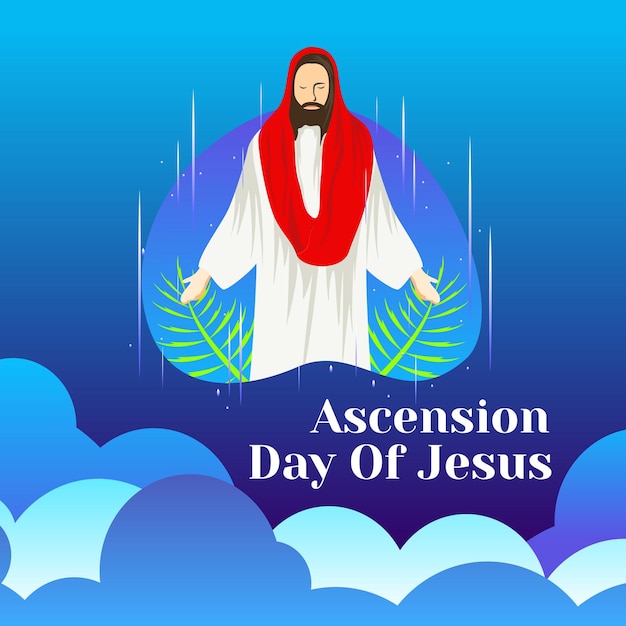 Ilustración vectorial de Jesús lleno de oraciones