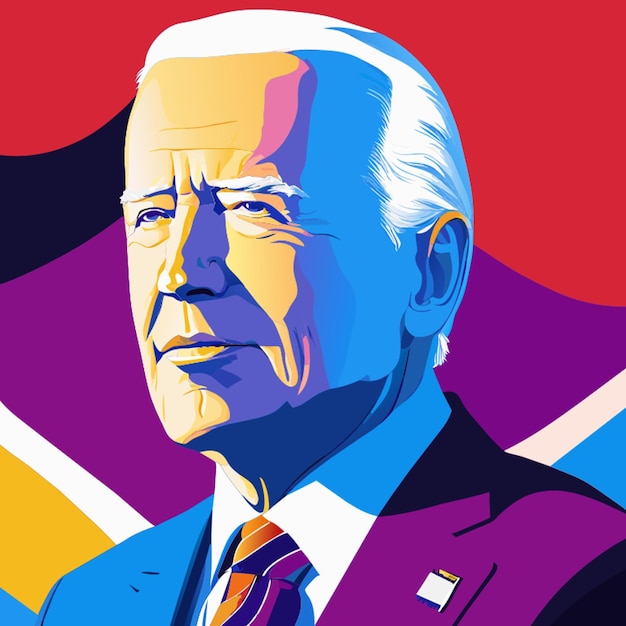 Vector ilustración vectorial de joe biden