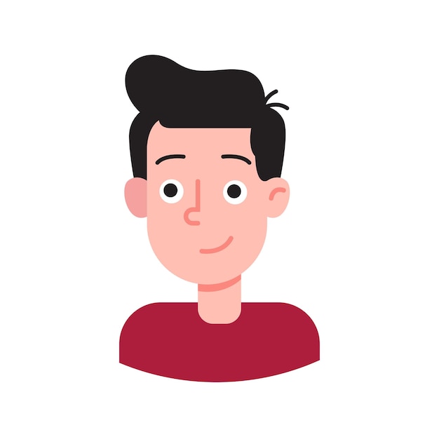 Ilustración vectorial del joven alegre