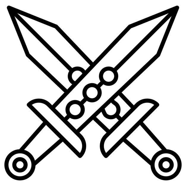 Ilustración vectorial del juego Sword