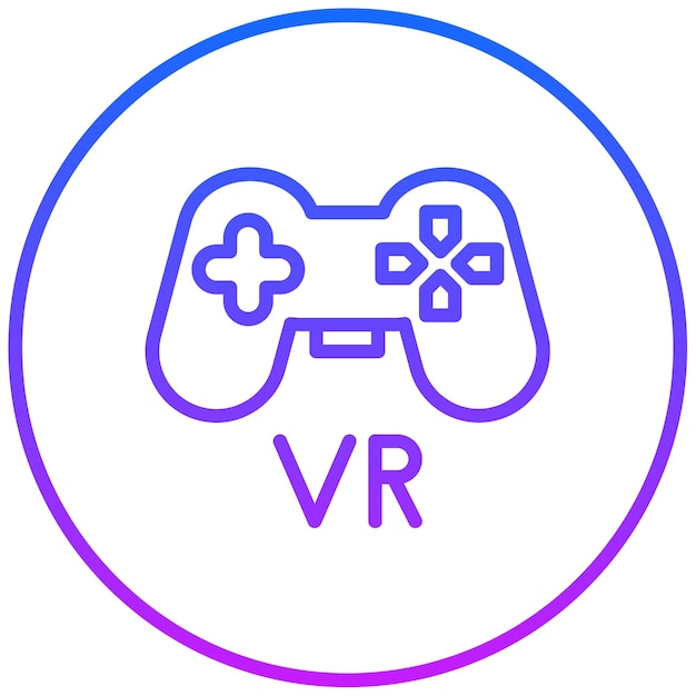 Ilustración vectorial de juegos Vr