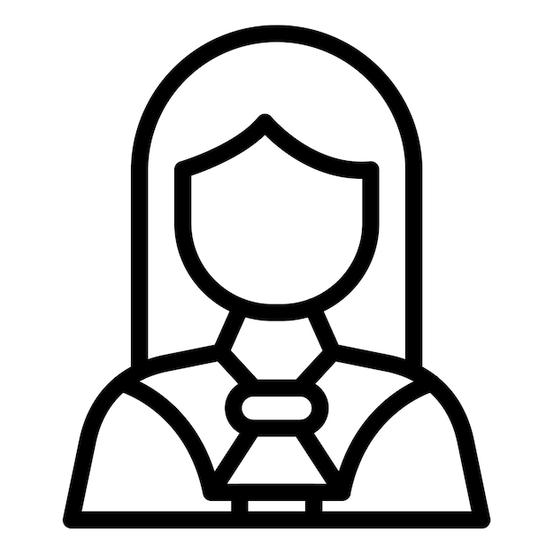 Ilustración vectorial de la jueza femenina