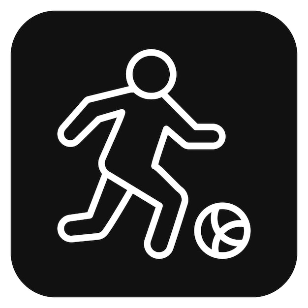 Ilustración vectorial del jugador de fútbol