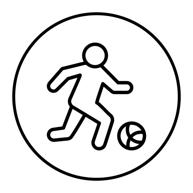 Ilustración vectorial del jugador de fútbol