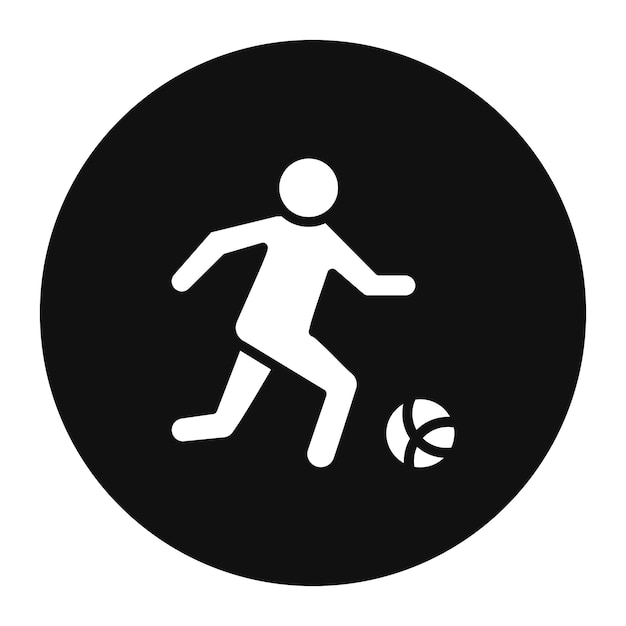 Ilustración vectorial del jugador de fútbol