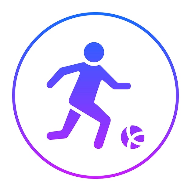 Ilustración vectorial del jugador de fútbol