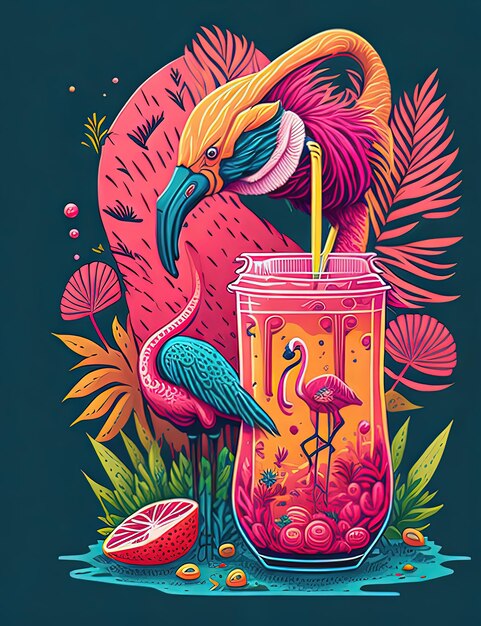 Vector ilustración vectorial jugo frutas