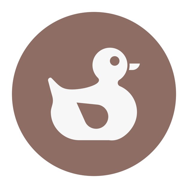 Ilustración vectorial de juguete de pato