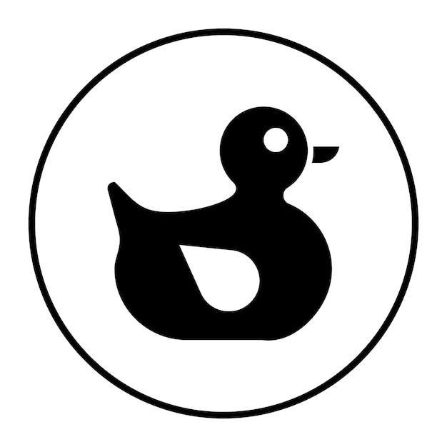 Ilustración vectorial de juguete de pato