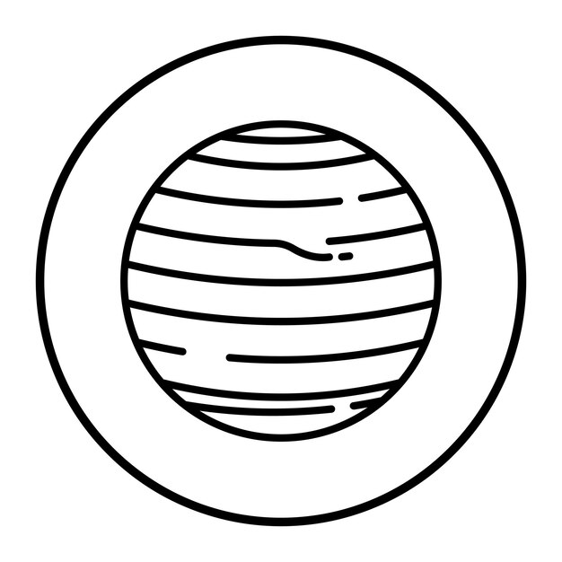 Ilustración vectorial de Júpiter