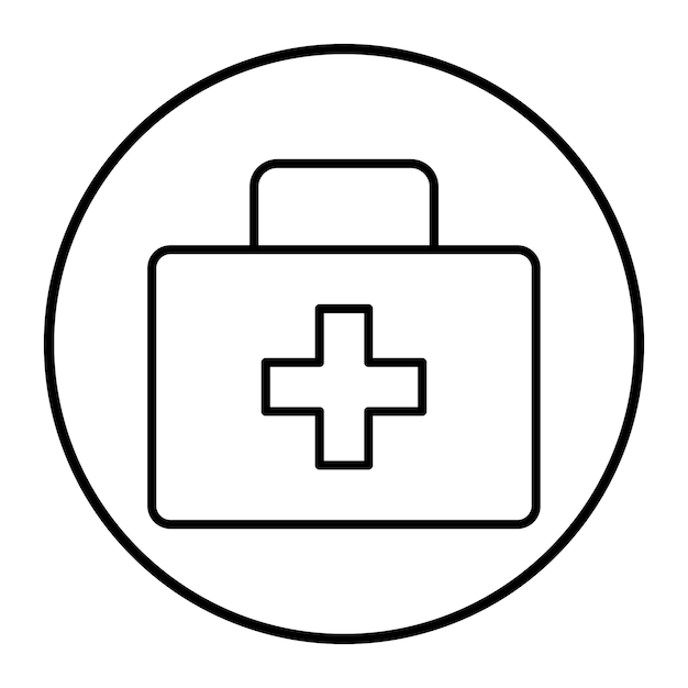 Ilustración vectorial de kits médicos