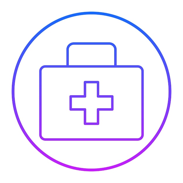 Ilustración vectorial de kits médicos