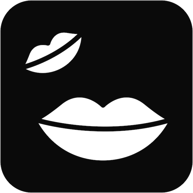 Ilustración vectorial de los labios