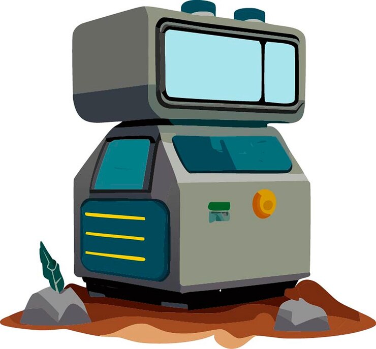Vector ilustración vectorial de un laboratorio científico