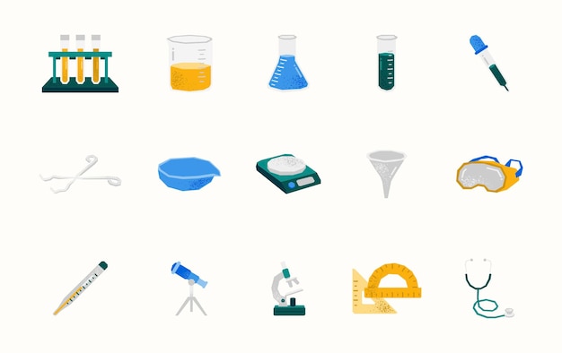 Ilustración vectorial de laboratorio