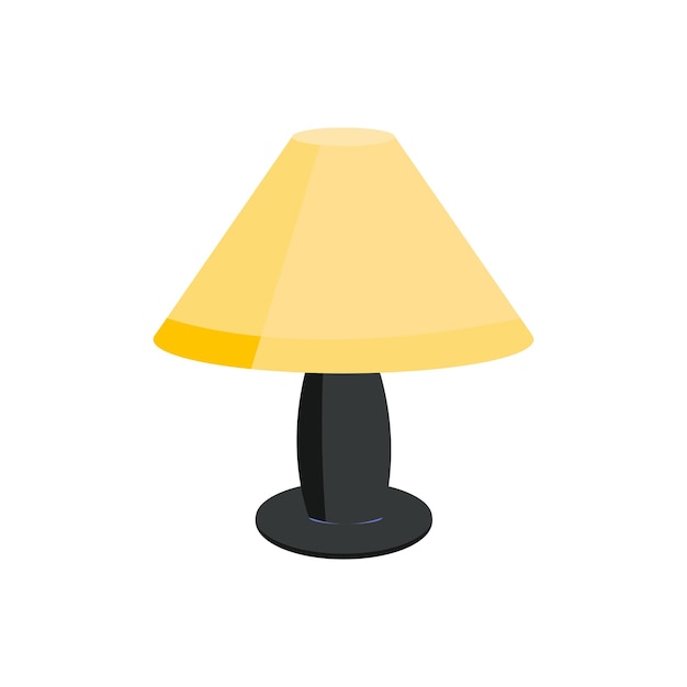 Ilustración vectorial de la lámpara decorativa isométrica