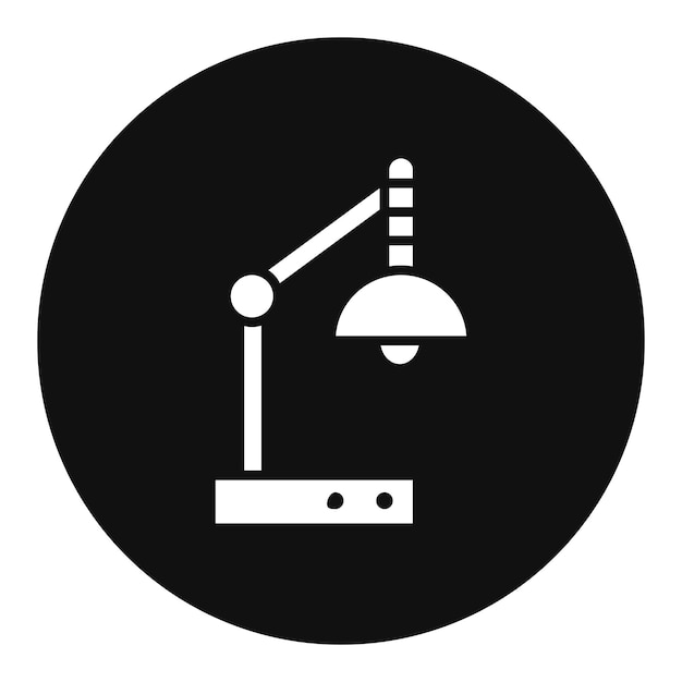 Ilustración vectorial de la lámpara de escritorio