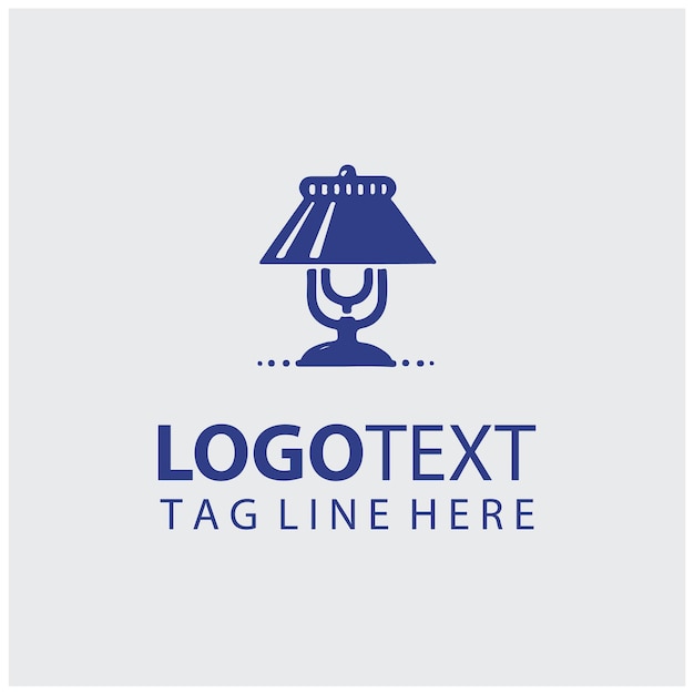 Ilustración vectorial de la lámpara del logotipo