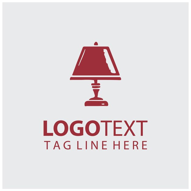 Ilustración vectorial de la lámpara del logotipo