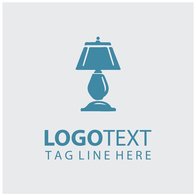 Ilustración vectorial de la lámpara del logotipo