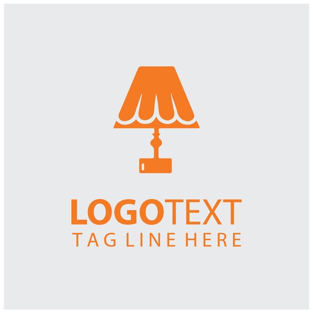 Ilustración vectorial de la lámpara del logotipo
