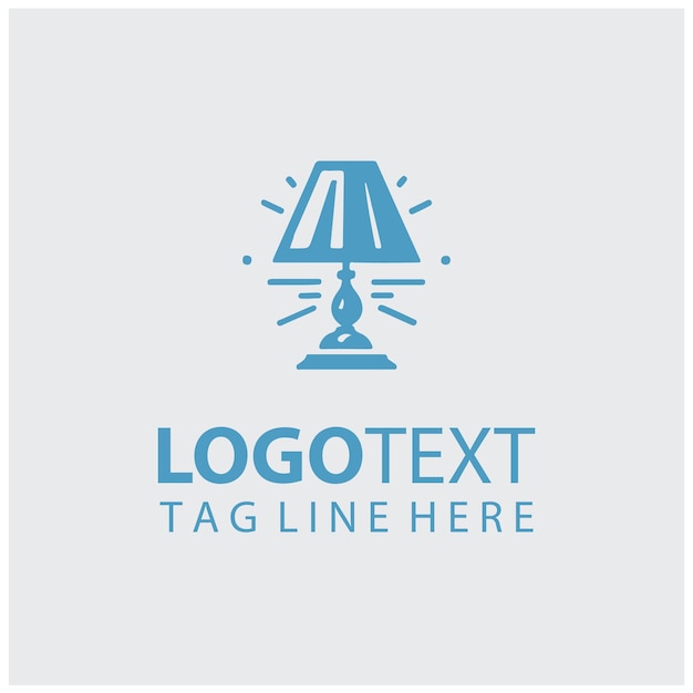 Ilustración vectorial de la lámpara del logotipo
