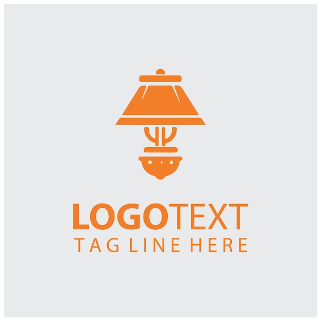 Ilustración vectorial de la lámpara del logotipo