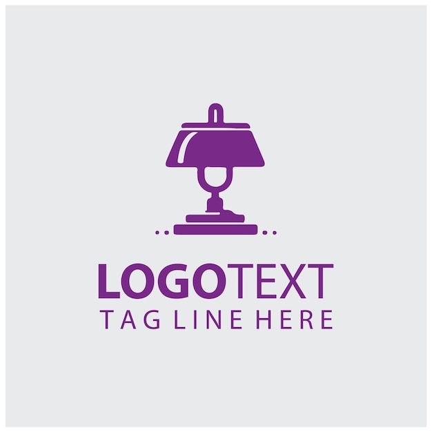 Ilustración vectorial de la lámpara del logotipo