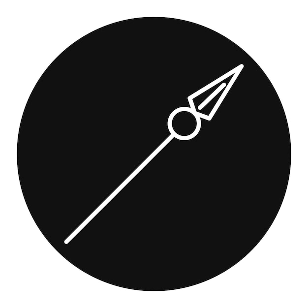 Ilustración vectorial de lanza