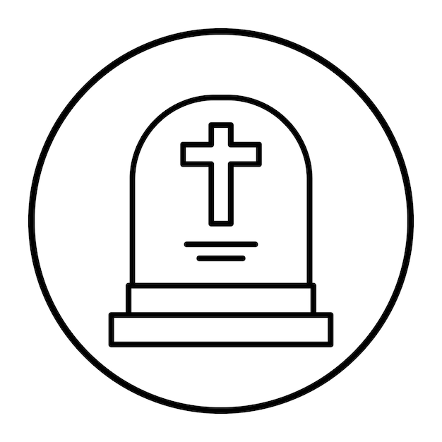Ilustración vectorial de las lápidas
