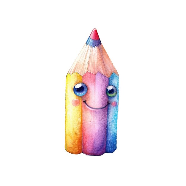 Ilustración vectorial con lápiz en estilo acuarela