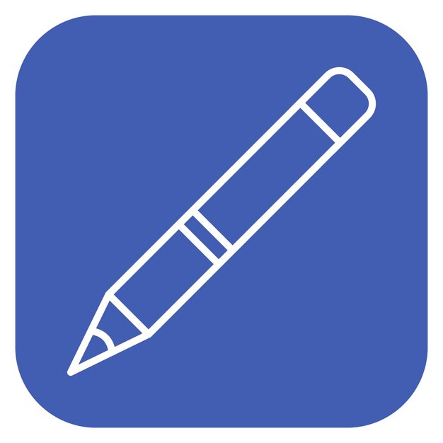 Ilustración vectorial con lápiz