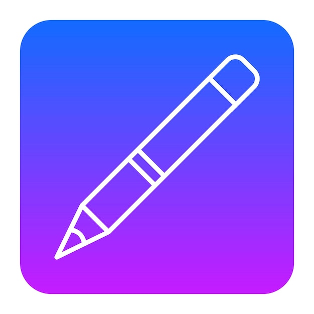 Ilustración vectorial con lápiz