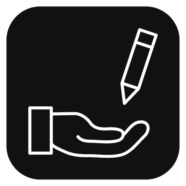 Ilustración vectorial con lápiz