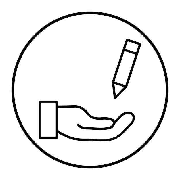 Ilustración vectorial con lápiz