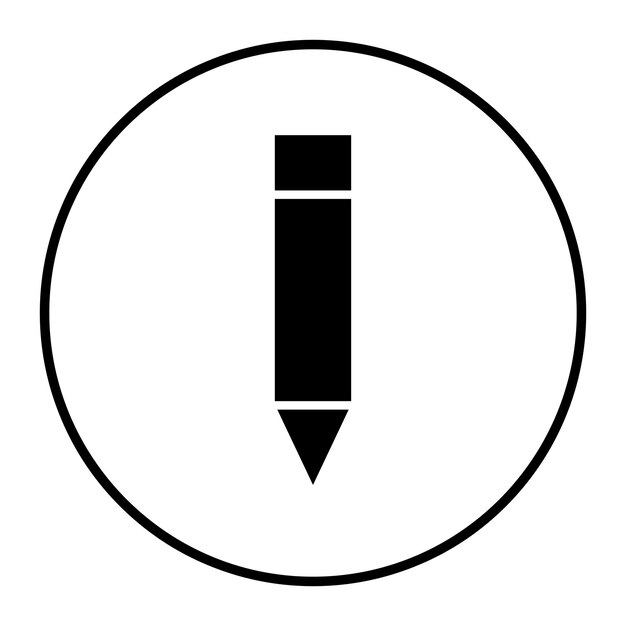 Ilustración vectorial con lápiz