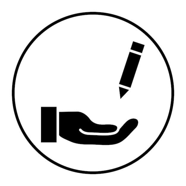 Ilustración vectorial con lápiz